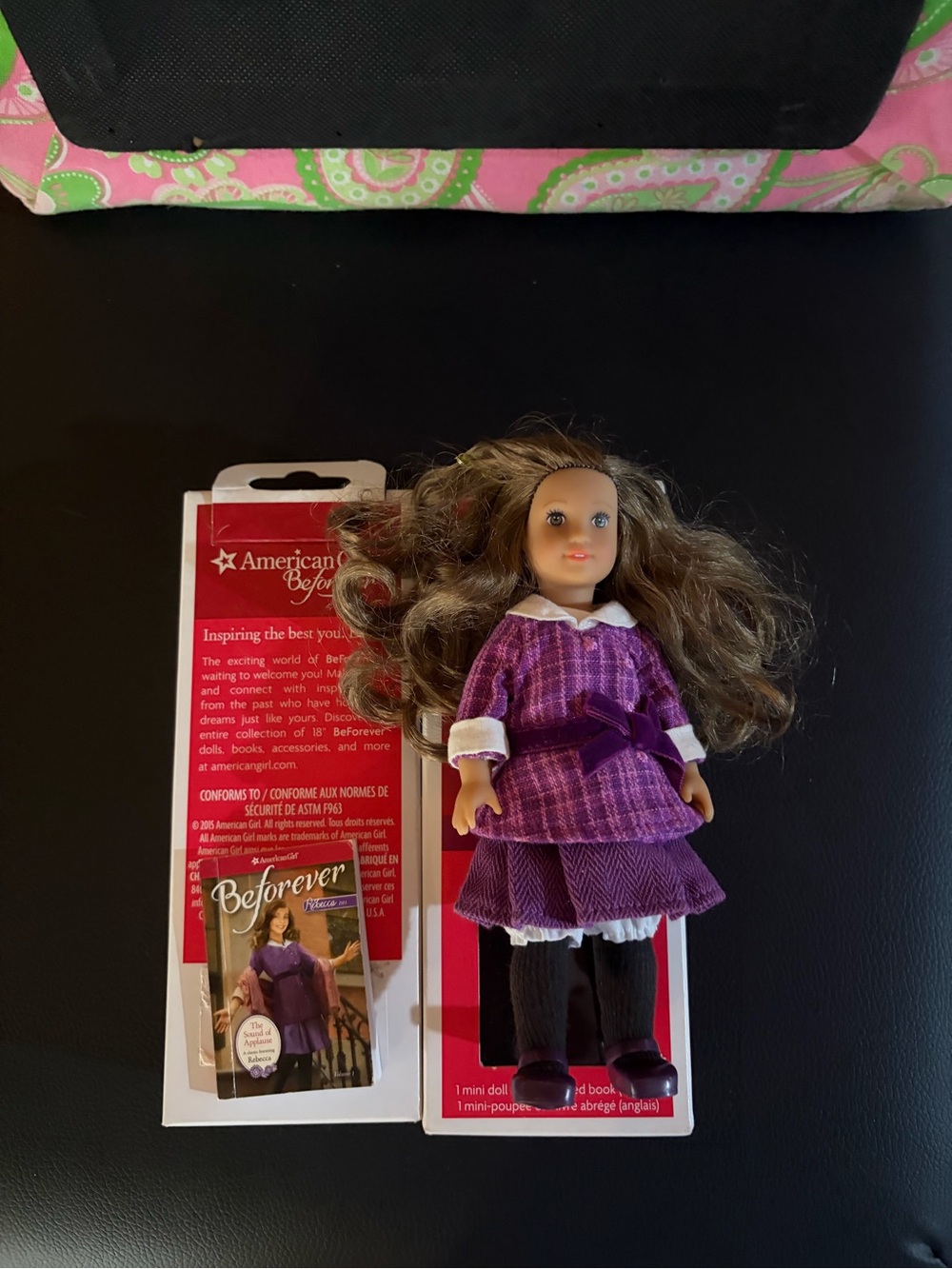 American Girl Rebecca Rubin Mini Doll in Purple Dress
